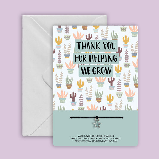 Helping me Grow - WishCard Greeting Card