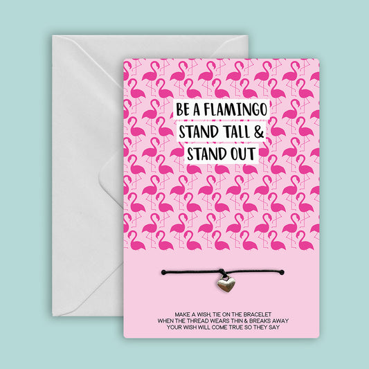 Flamingo - WishCard Greeting Card