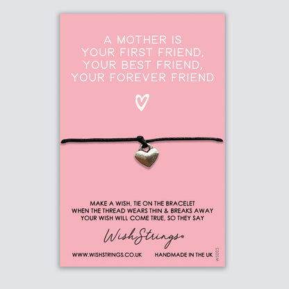 Mother is your best friend, mothers day quote, WishStrings wish bracelet