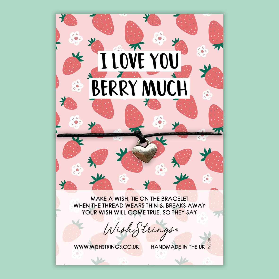I Love You Berry Much - WishStrings Wish Bracelet