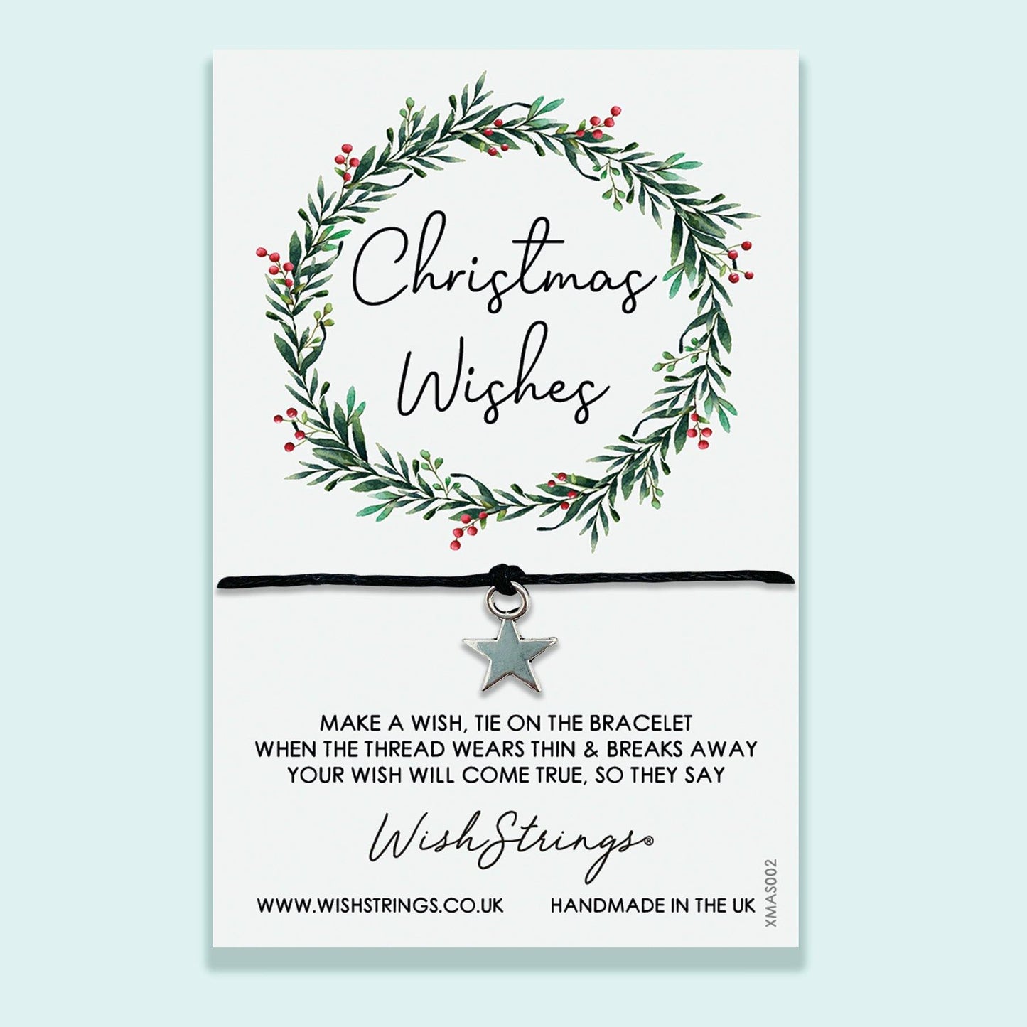 Christmas Wishes, Wreath - WishStrings Wish Bracelet