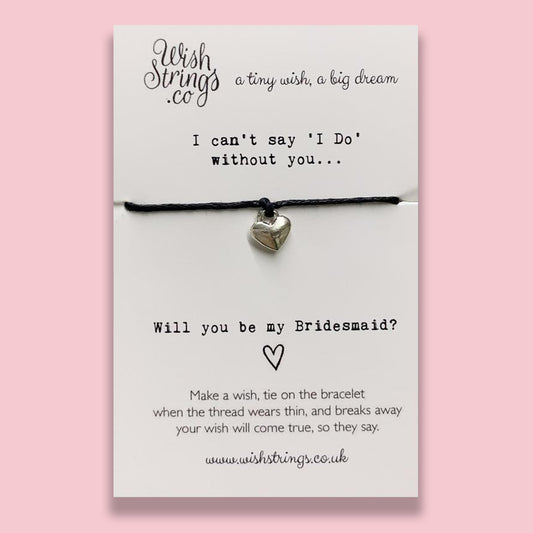 I Do, Bridesmaid - WishStrings Wish Bracelet