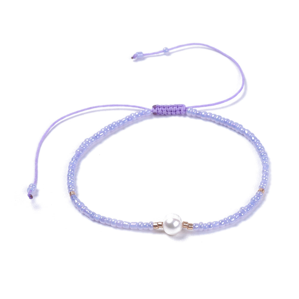 Purple Pearl - Friendship Bracelet