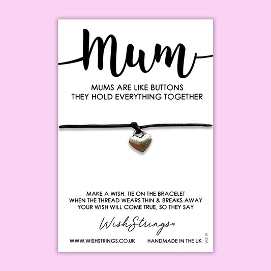 Mum Quote, WishStrings wish bracelet, mothers day gift idea