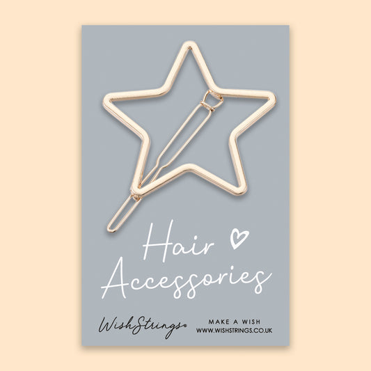 Gold Star - Hair Slide