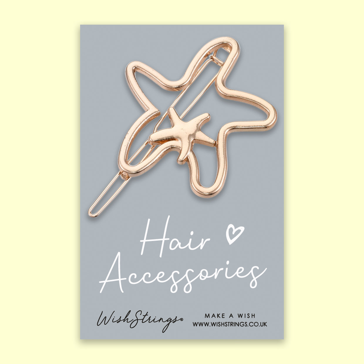 Gold Starfish - Hair Slide