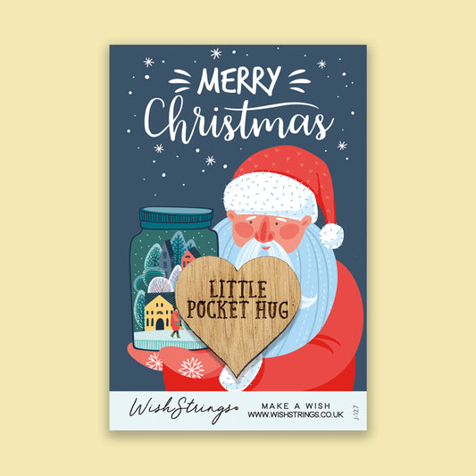 Merry Christmas Santa - Pocket Hug - Keepsake Token