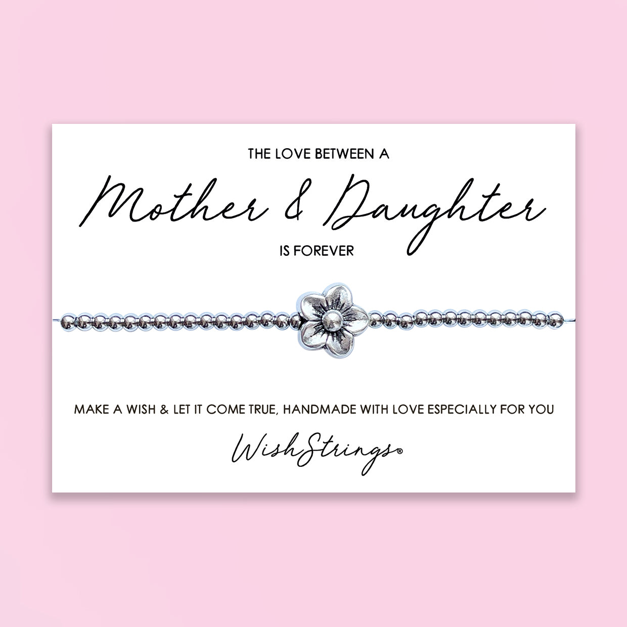 Love Between Mother & Daughter - Flower Stretch Bracelet