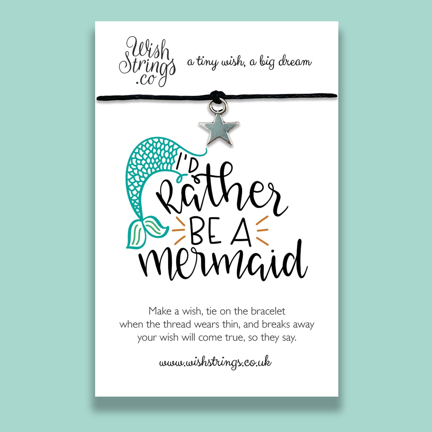 Rather be a Mermaid - WishStrings Wish Bracelet