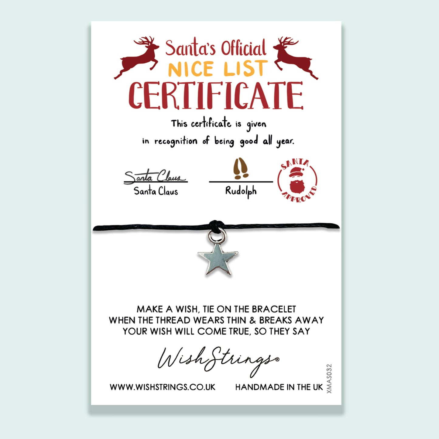 Santa Certificate - WishStrings Wish Bracelet
