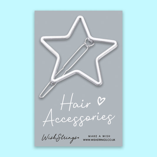 Silver Star - Hair Slide