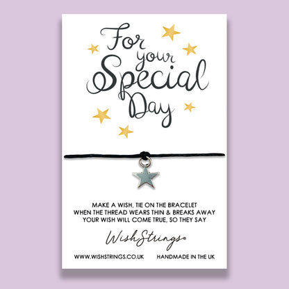Special Day WishStrings wish bracelet with star charm