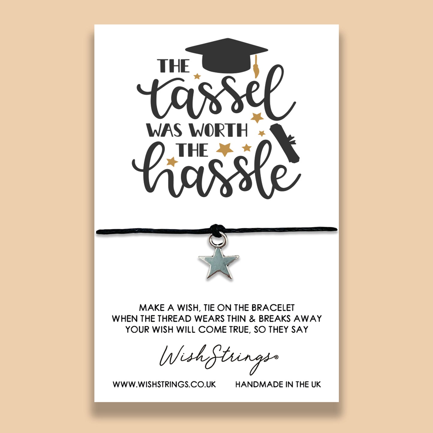 Graduation, Tassel Hassle - WishStrings Wish Bracelet
