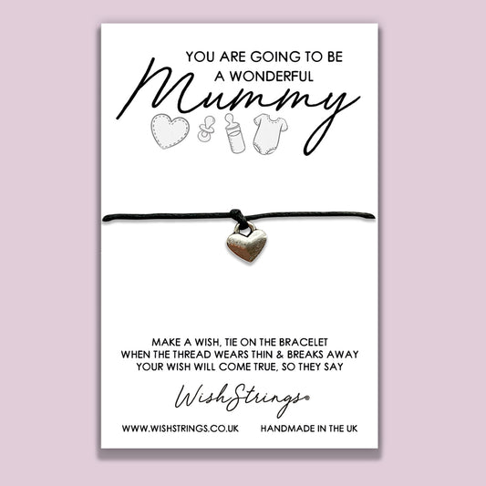 you are going to be a wonderful mummy, new mum, WishStrings wish bracelet